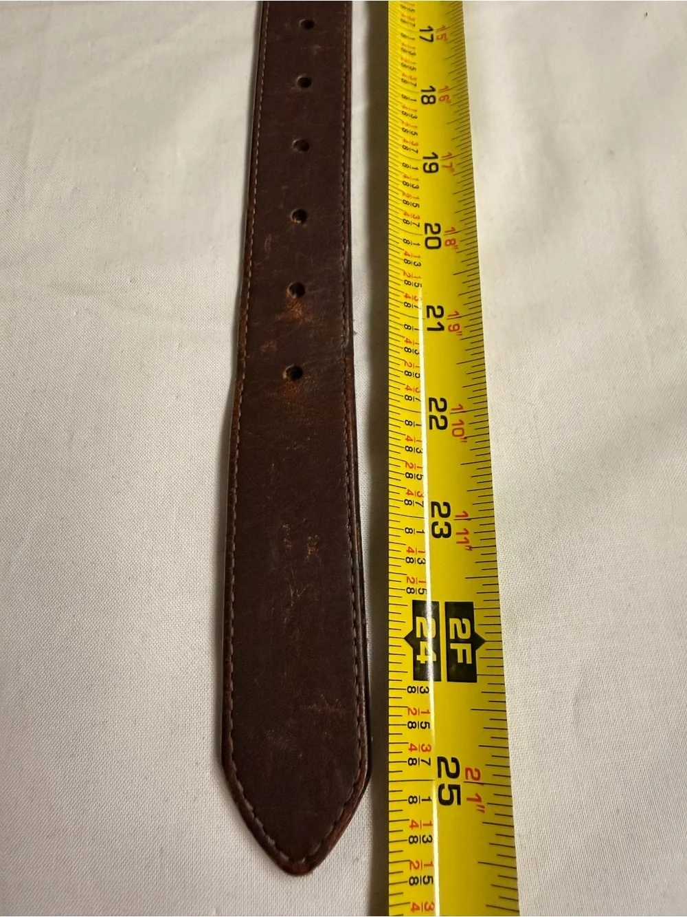 Carhartt Kids Brown Leather Belt with Brass Buckle